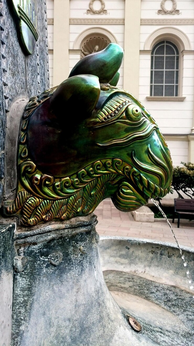 Photo close-up of fountain