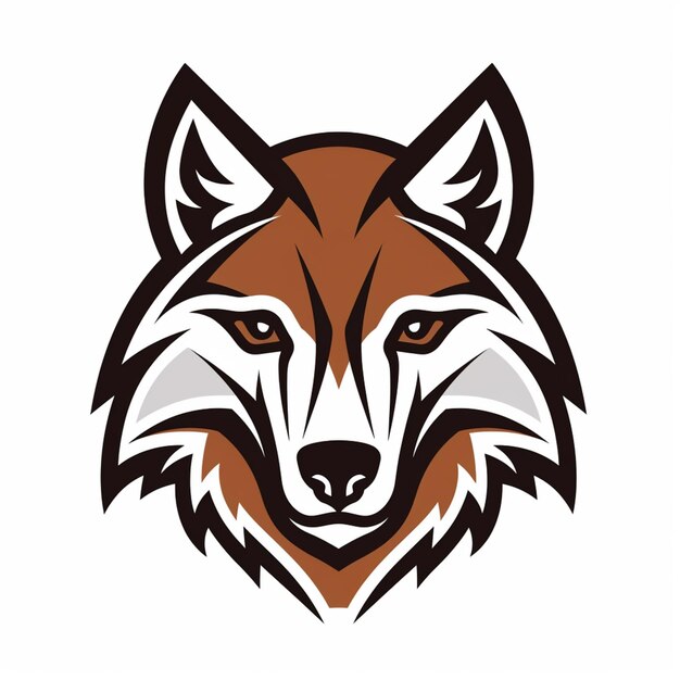 a close up of a foxs head with a white background generative ai