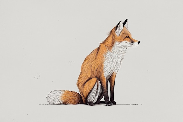 Close up of foxy fox generative ai