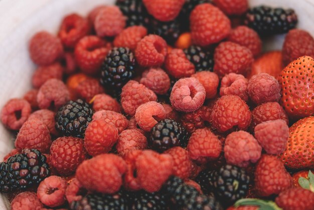 Close up of fresh berries