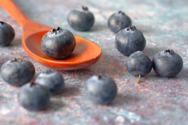 Close up of fresh blu berry