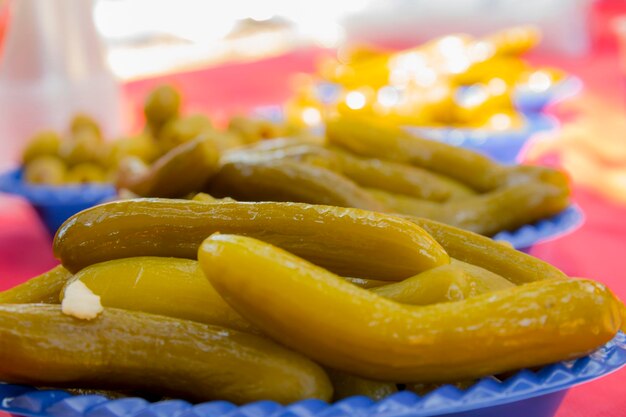 close-up of fresh bread in plate on table