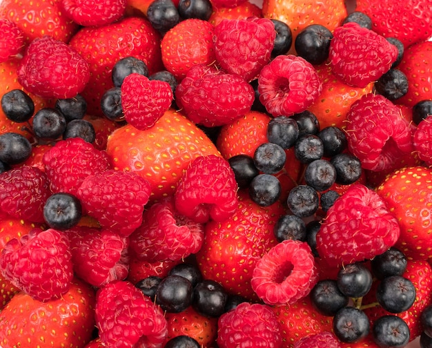 Close-up of fresh delicious berries