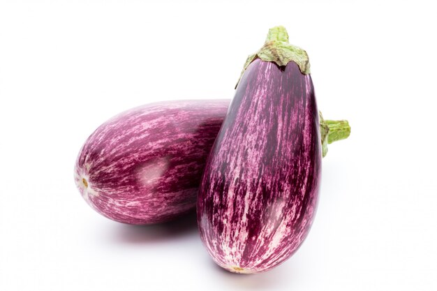 Close-up of fresh eggplants