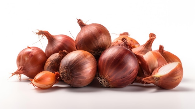 close up of fresh onions on top table