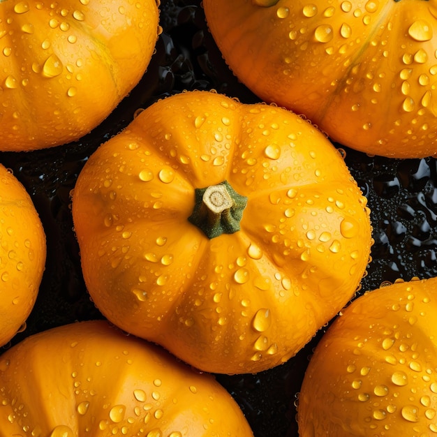 Close up of fresh pumpkin background