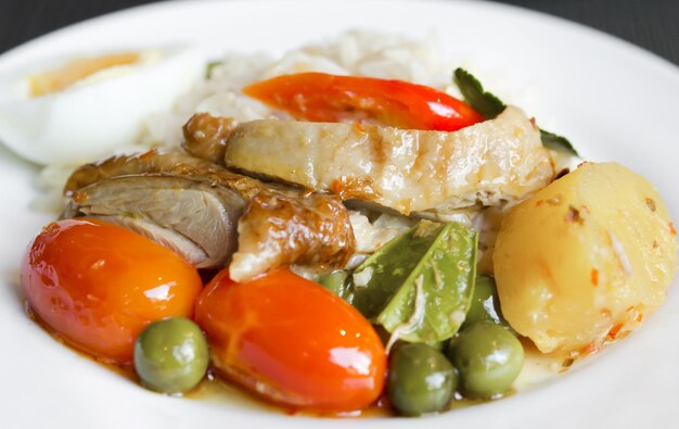 Close-up of fresh salad in plate