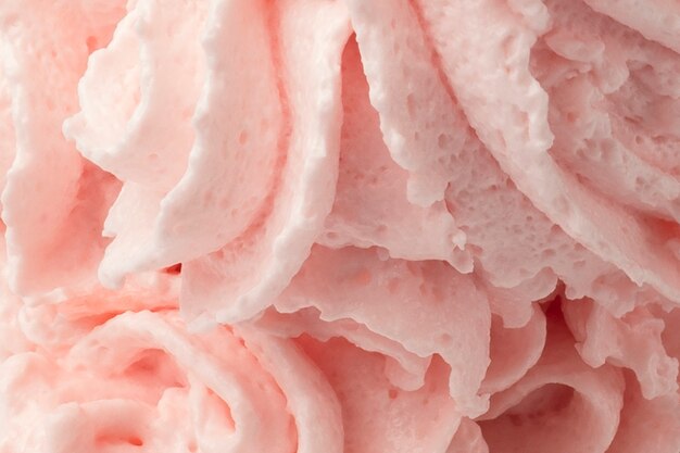 Close-up of fresh strawberry cream