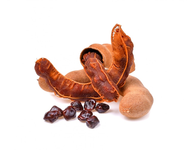 Close-up of fresh tamarind fruits