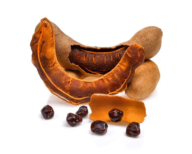 Close-up of fresh tamarind fruits