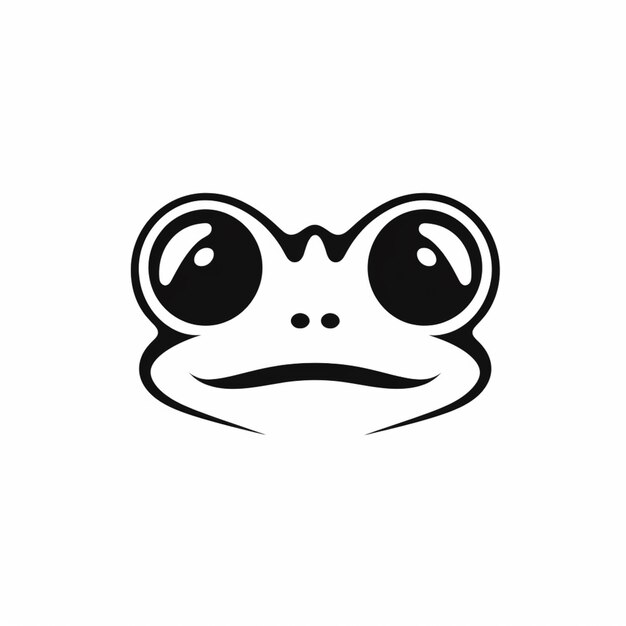 a close up of a frogs face with big eyes generative ai