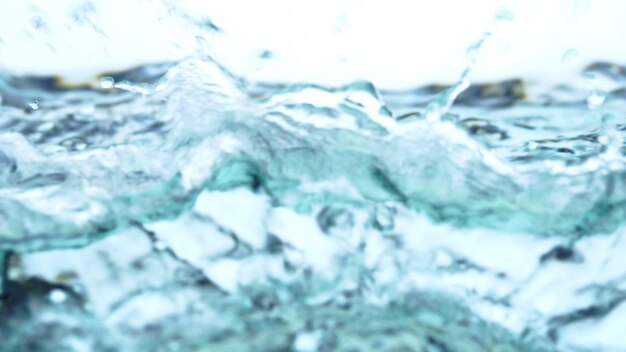 Foto prossimo piano dell'acqua congelata