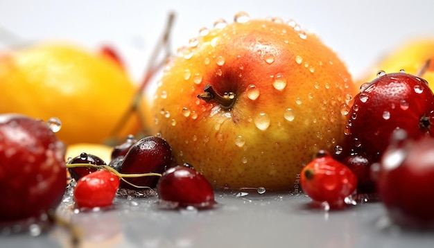 A close up fruit photo shoot very detailed and hd quality fruit concept