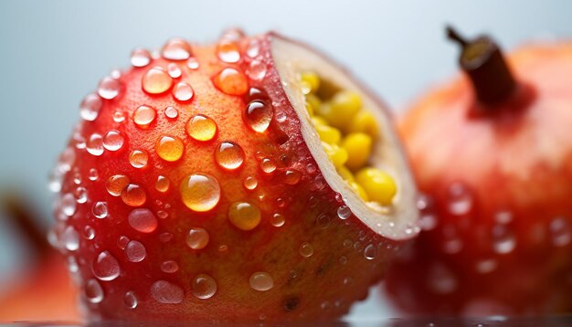 Photo a close up fruit photo shoot very detailed and hd quality fruit concept