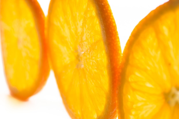 Close-up of fruit over white background