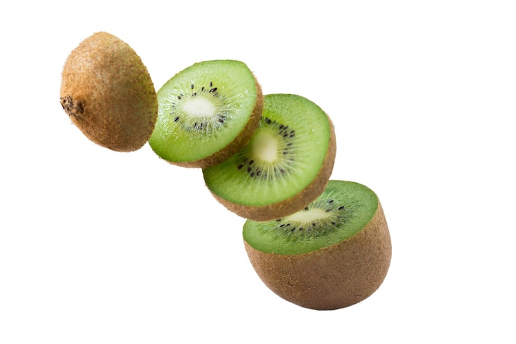 Photo close-up of fruits against white background