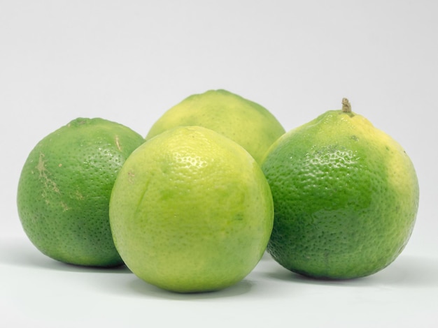 Close-up of fruits against white background