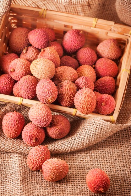 Close-up of fruits in basket