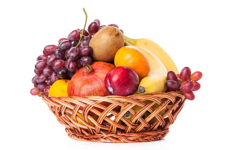 Photo close-up of fruits in basket