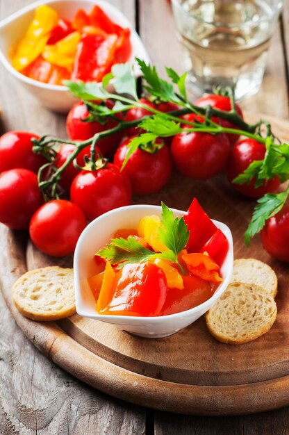 Close-up of fruits in bowl on table