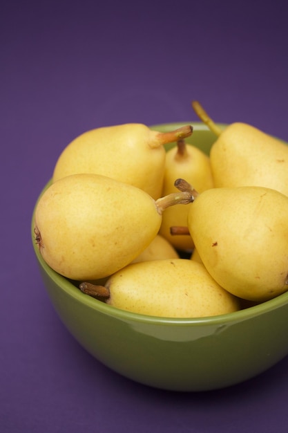 close-up of fruits in bowl on table