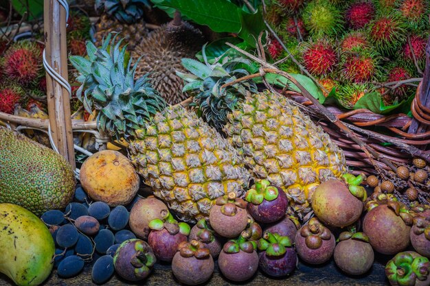 Close-up of fruits in market