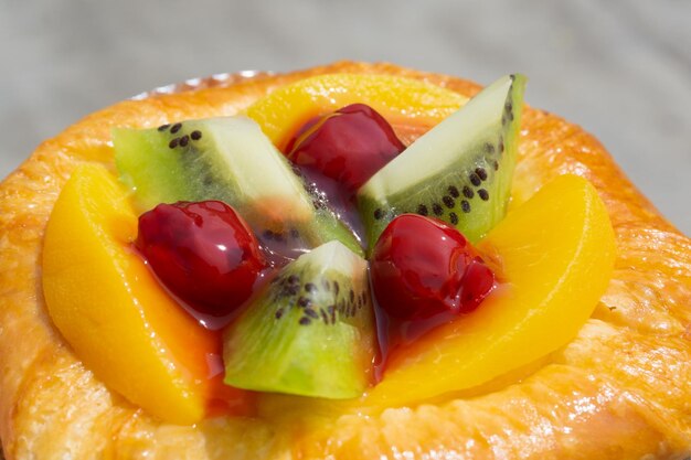 Close-up of fruits in plate