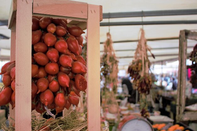 Close-up of fruits for sale at market stall