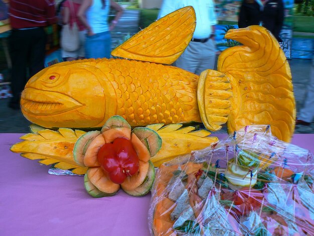 Close-up of fruits for sale at market stall