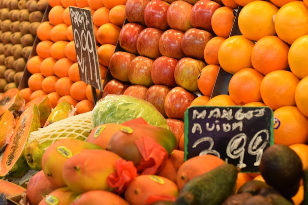 Photo close-up of fruits for sale