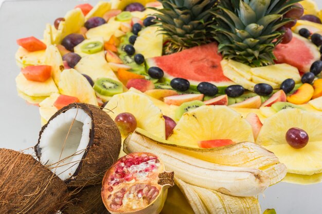 Photo close-up of fruits on table