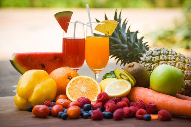 Close-up of fruits on table