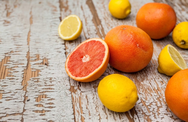 Close-up of fruits on table