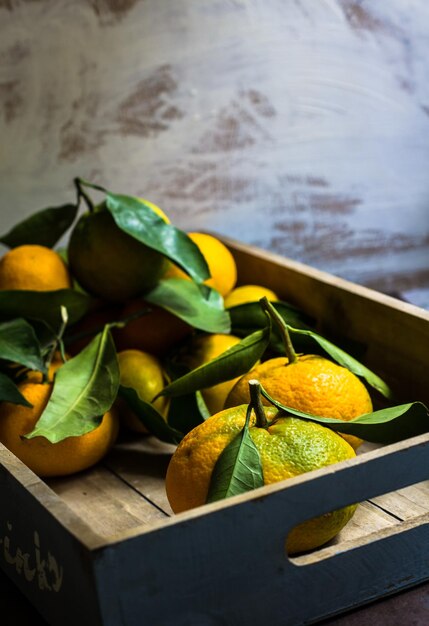 Foto prossimo piano dei frutti sulla tavola