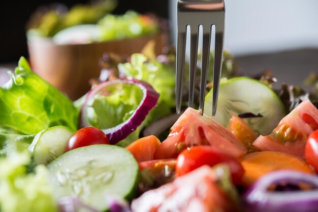close-up of fruits and vegetables