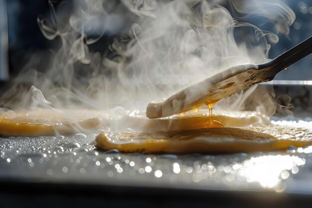 Close Up of Frying Food