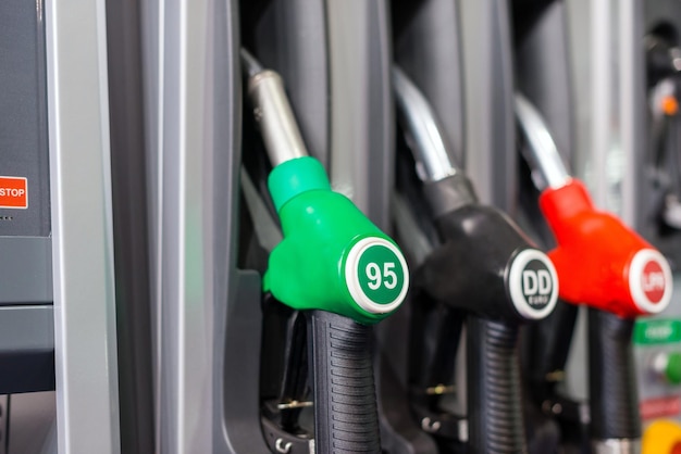 close-up of fuel pump