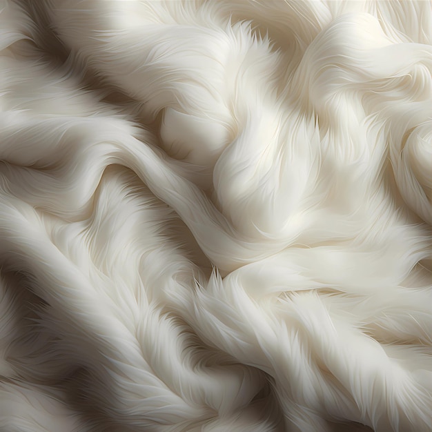 A close up of a fur with a white background