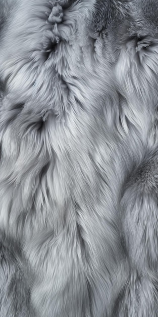 Photo a close up of a furry animal with a black and white background generative ai