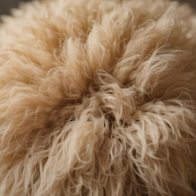 a close up of a fuzzy animals head