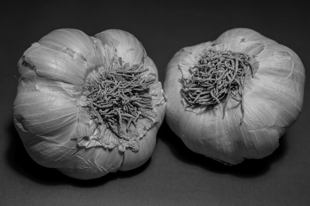 Photo close-up of garlic