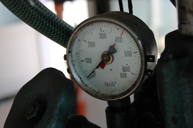 Photo close-up of gauge