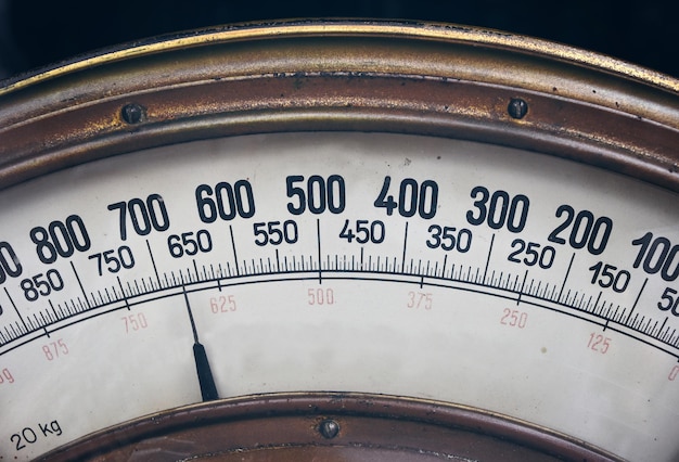 Photo close-up of gauge