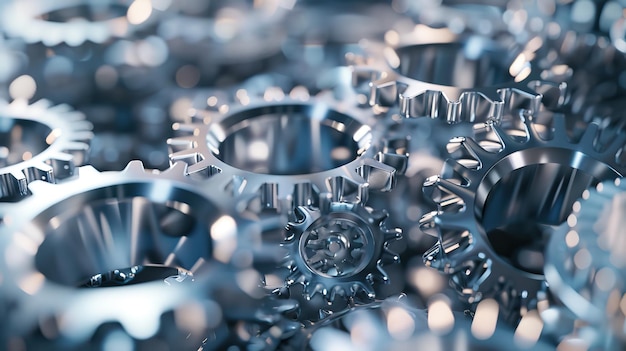 Photo a close up of a gears with gears and gears