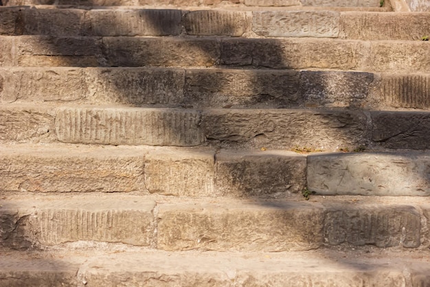 Close-up gefotografeerd trappen op een straat in Swayambhunath Nepal