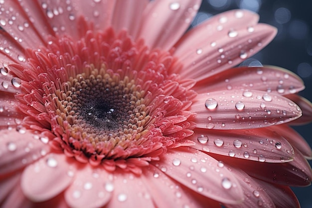 写真 近くからゲルベラの花