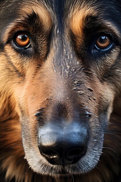 Close Up Of German Shepherd