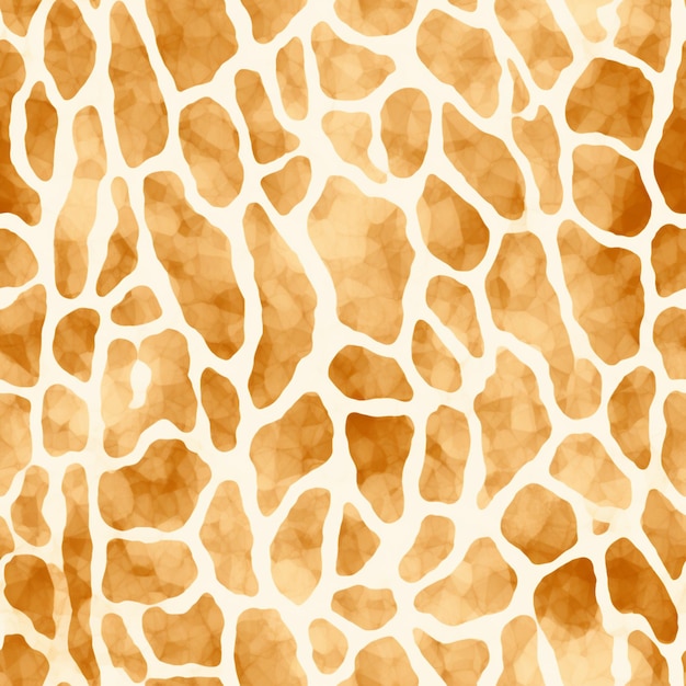 Photo a close up of a giraffe print pattern with a white background generative ai