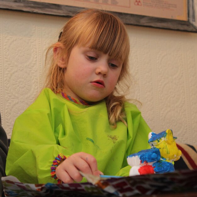 Photo close-up of girl