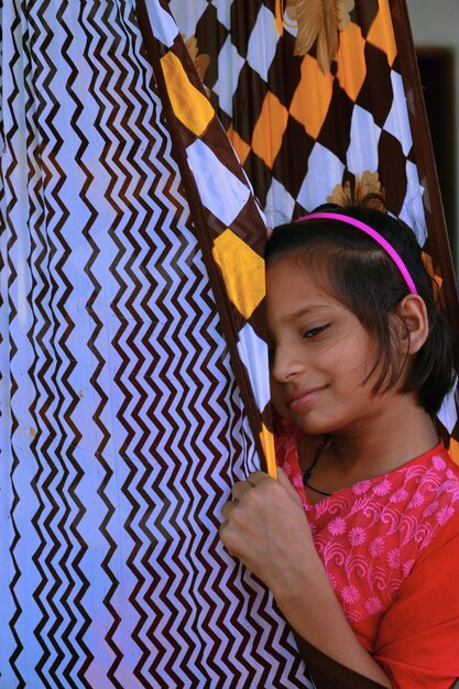 Photo close-up of girl